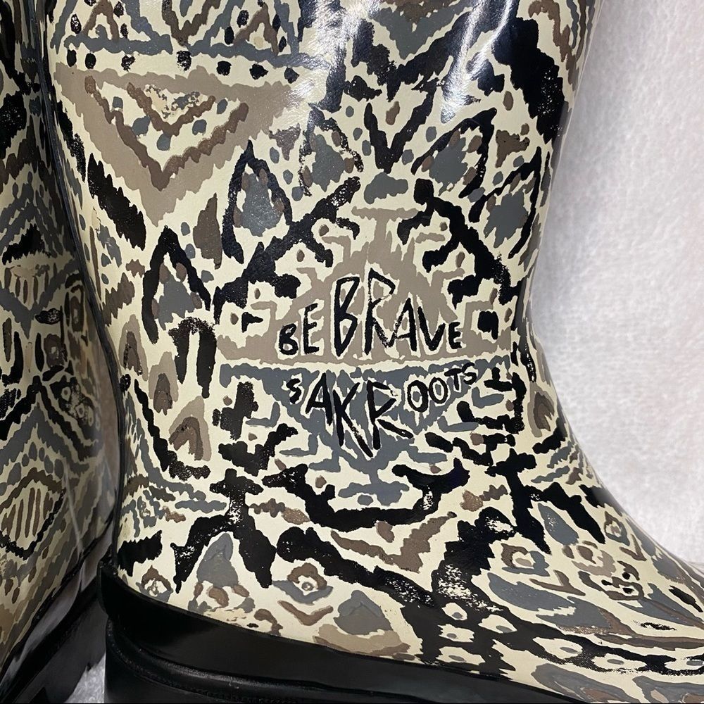 Sak Roots Printed Rain Boots NWOT - Picture 7 of 7